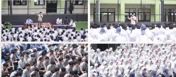 Kegiatan Ngaji Bersama SMK AMALIAH 1 & 2 CIAWI Bersama Ust. Muhammad Mukhlisin, S.PD.I
