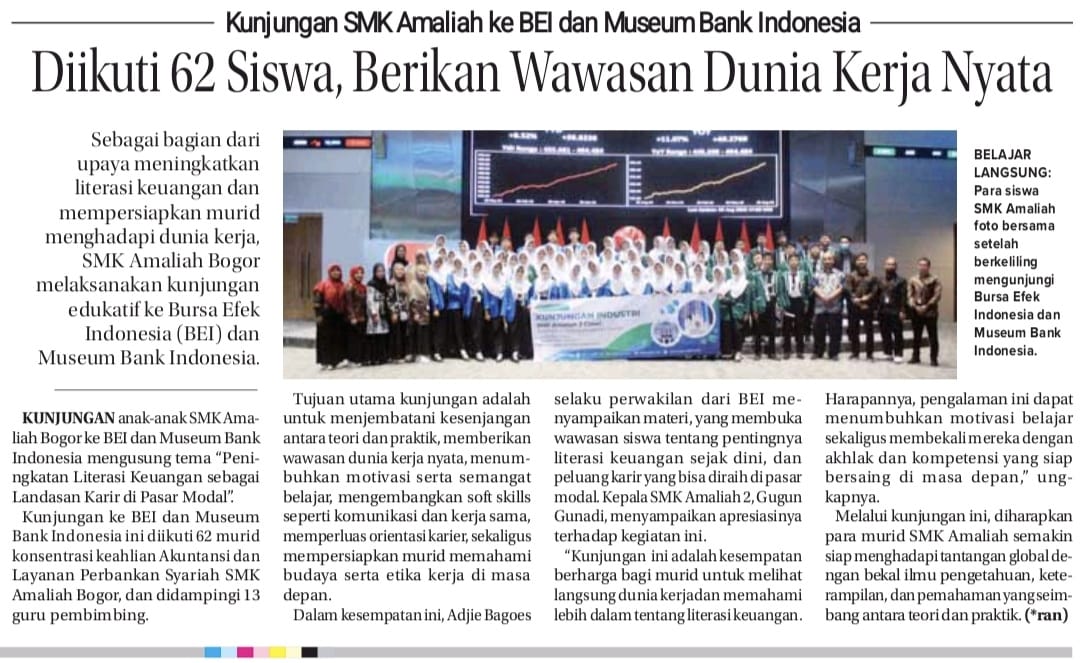 Tingkatkan Kompetensi Siswa, SMK Amaliah 2 Ciawi Kunjungi Arsip Nasional Republik Indonesia (ANRI)