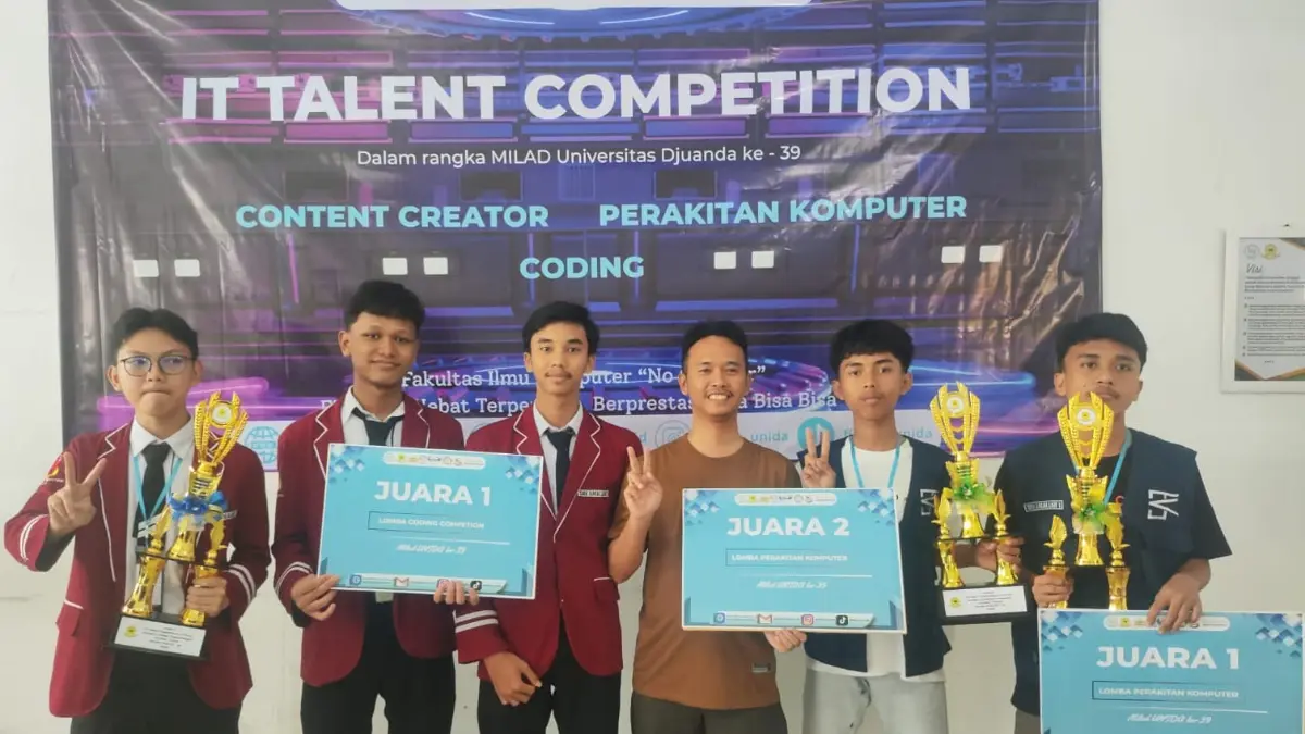Gambar Utama Prestasi Murid Kembali Bersinar, SMK Amaliah 1 dan 2 Ciawi Borong Juara di IT Talent UNIDA